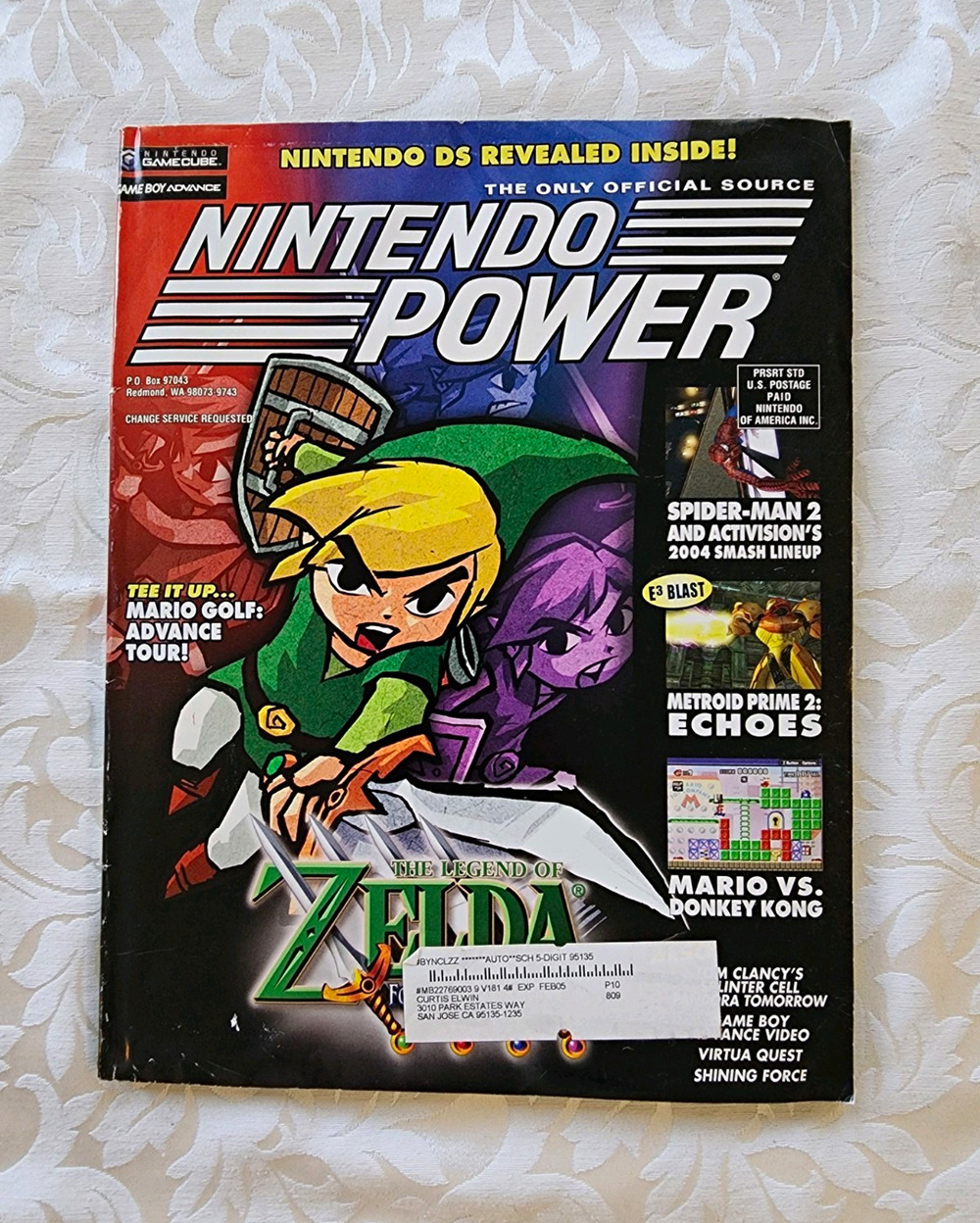 Nintendo Power February 2004 Issue 188 Vol 16 Zelda Four Swords DS Metroid